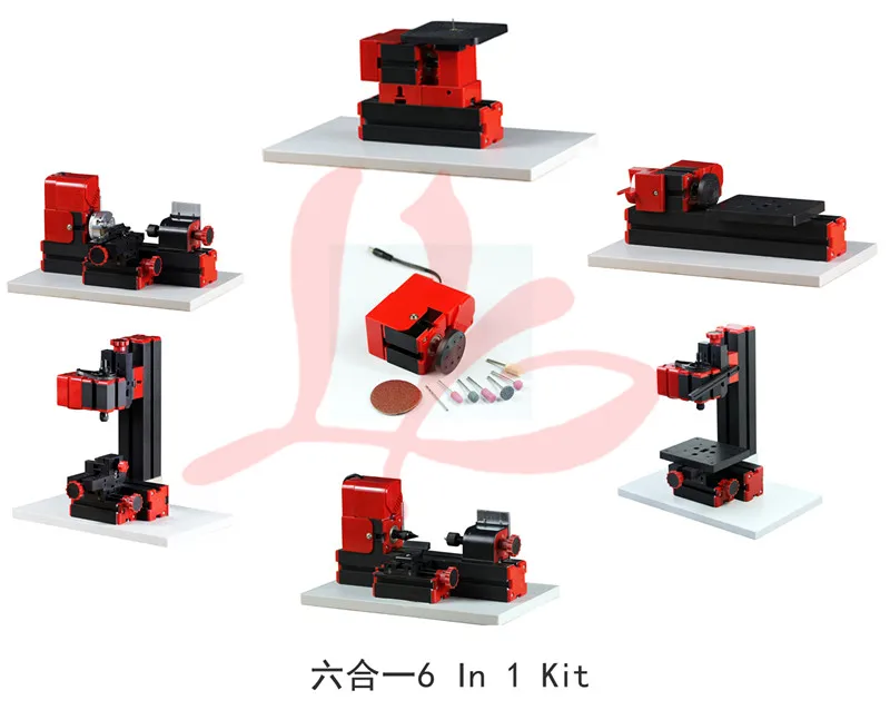 6 в 1 Мини-токарный станок для обучения школы и DIY