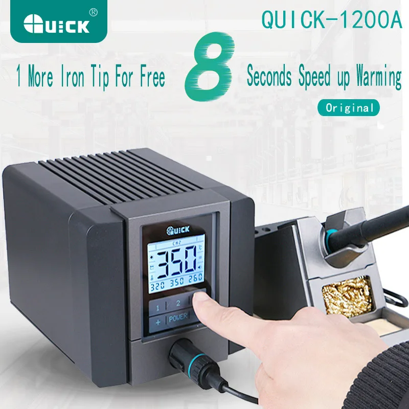Новинка 220 в 120 Вт QUICK TS1200A интеллектуальная сенсорная Бессвинцовая паяльная