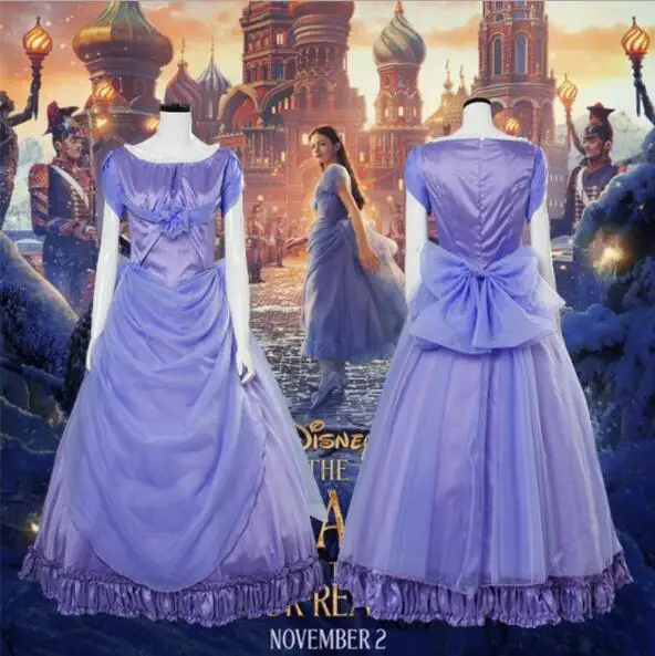 The Nutcracker And The Four Realms Women Clara purple dress Princess