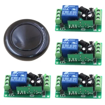 

2017 New 1 Channel 315/433MHZ Wireless RF Remote Control + Receiver Controller for Security Alarm Car Light Bulb Garage Door