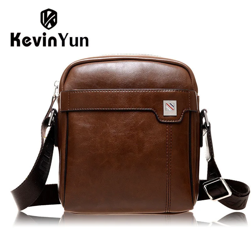 2016 fashion bolsas vintage small men bag pu leather bolsos male one