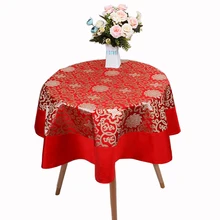 Rectangle Blue Damask Tablecloth Embroiered Table Cover Dining Decorative Table Cloths High End Tablecloths size L 2 x W 1.5 m 1