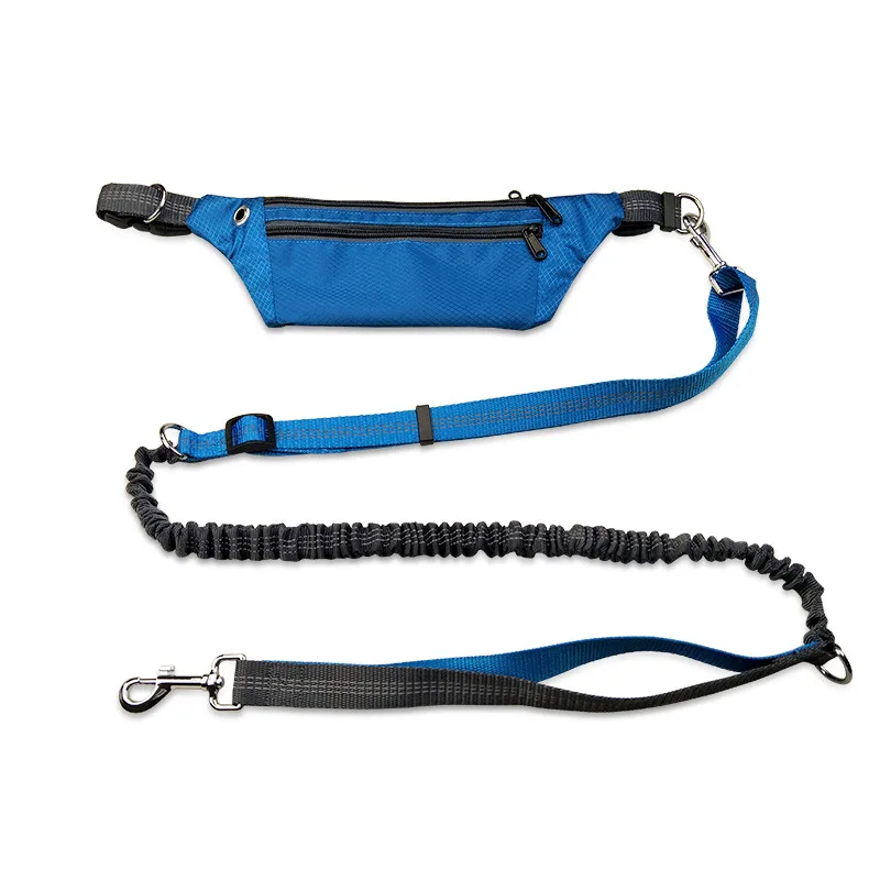 

Upgrade Pet Leash Dog Leads Harnesses Waist waterproof Pockets Dog Belt Elastic Running Dog Leash Jogging Walking Pet Supplies