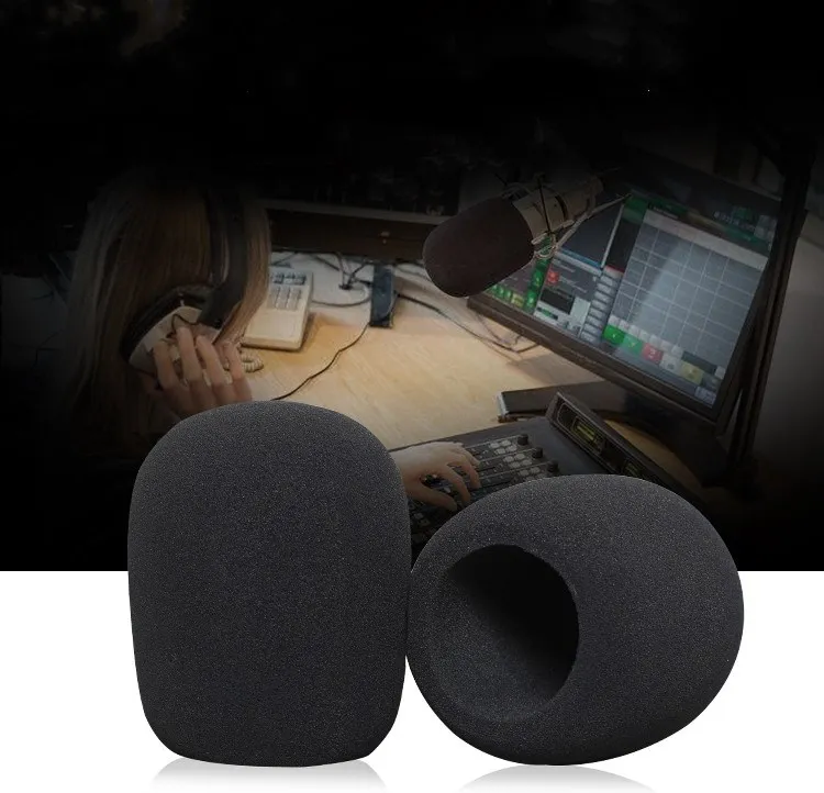 SHELKEE hot sale 5 colors thick soft sponge microphone windshield windshield microphone set phone headset microphone cover