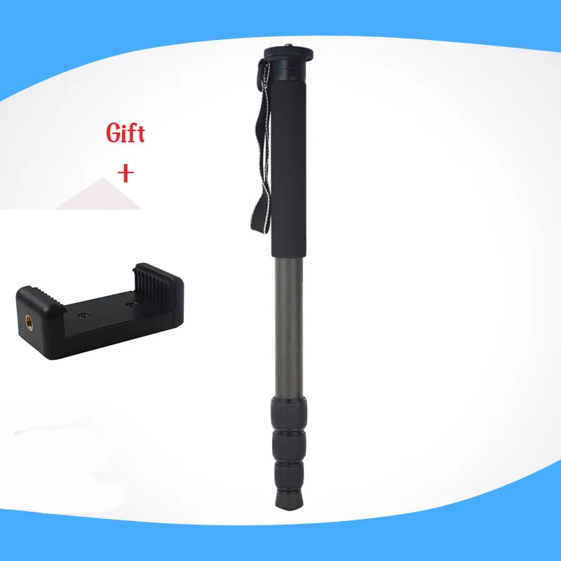4 Sections Extendable Portable Carbon Fiber Travel Monopod lightweight