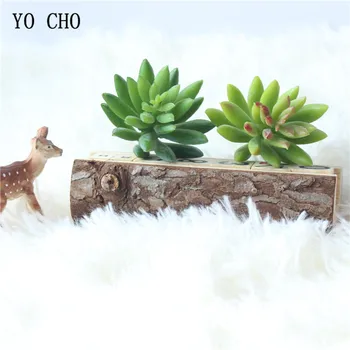 YO CHO 1PC Artificial Mini Snow Lotus Succulent Micro Landscape Flower Arrangement Home Office Decoration DIY Fake Bonsai Plant