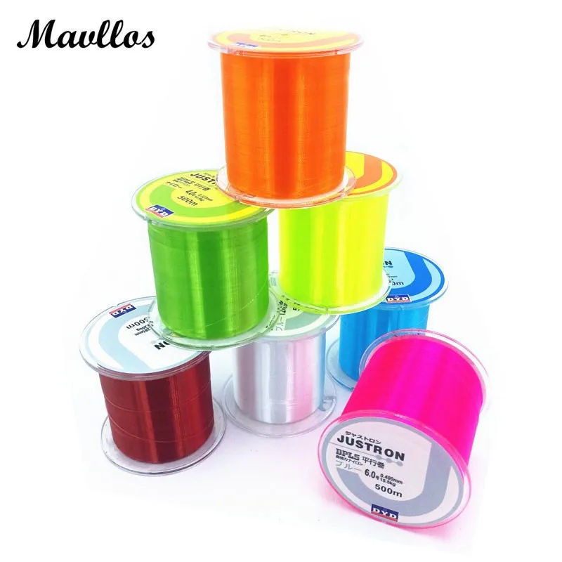 Monofilament Nylon Fishing Line 500m Floating Japan Material Thread Bulk Spool Carp Fly Fishing Nylon Line Fluorocarbon