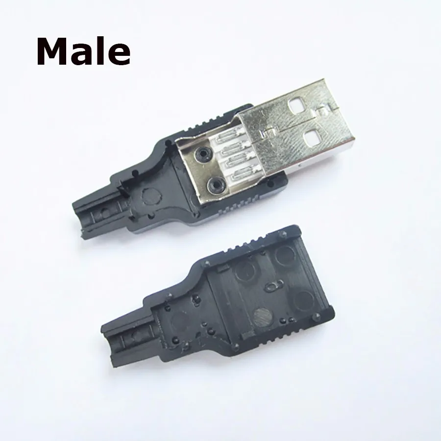 EClyxun 10 комплектов USB 2 0 разъем тип B гнездо/Тип A штекер 4 контактный для пайки с
