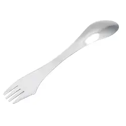 Новая распродажа 3 в 1 Нержавеющая сталь Spork ложка, вилка, столовые приборы набор посуды для пикника гаджет