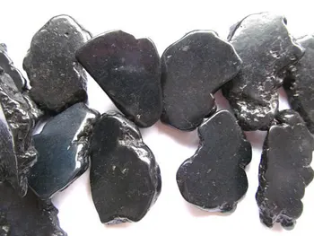 

Top Drilled- Turqoise Gemstone Black Jet turquoise freeform slab beads Nugges Turquoise Necklace 20-80mm full strand
