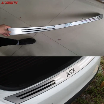 

car-styling Stainless steel After the guard back shrouds Rear Bumper Sill fit For Mitsubishi ASX 2010-2017 car accessories auto