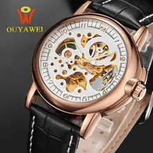 OUYAWI Automatic watch mens mechanical brand luxury orologi tourbillon clock men sports watch swiss military automatik watch luxury agelocer wristwatch swiss brand mechanical role watch automatic big date window second disk military fossiler watch men