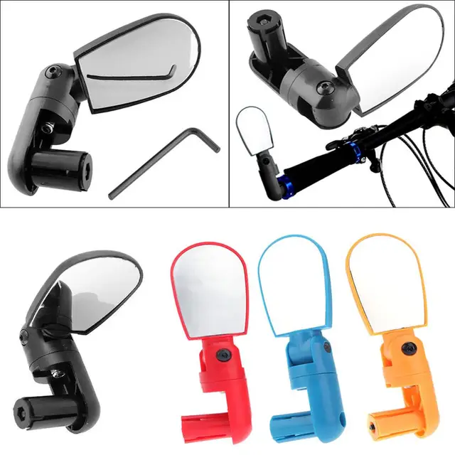 Bicycle Mirror Adjustable Bike Mirrors Colorful Mountain Bike Handlebar
