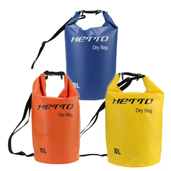 

Hetto Outdoor Waterproof Dry Bag Pack 10L 20L Fishing Swimming Diving Bags Surfing Bag Compression Storage Water Resistance Bags