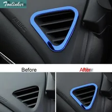 Tonlinker крышка наклейки для Chevrolet Equinox стайлинга автомобилей 2 шт. нержавеющая сталь приборной панели небольшой выход Чехлы д
