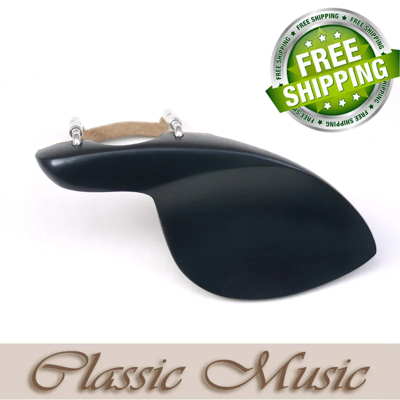

Freeshipping,Ebony Chinrest for Violin ( 4/4), with Metal Installed.