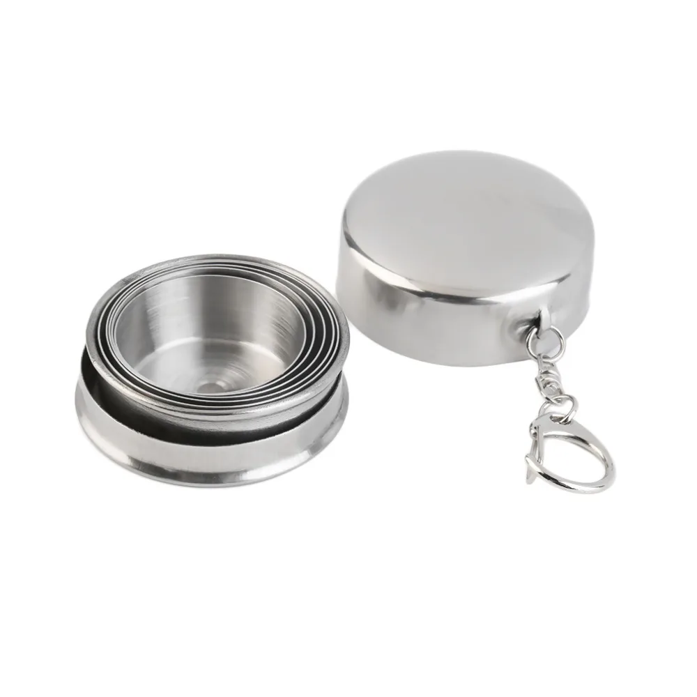 Buena oferta de Acero Inoxidable Recorrido Al Aire Libre Portable Plegable Que Acampa Plegable Copa