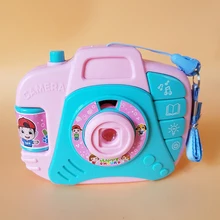 Мультфильм камера Дети обучающее образовательное игрушки для детей Мигающий Свет Проекция батарея работает звучание электрические игрушки