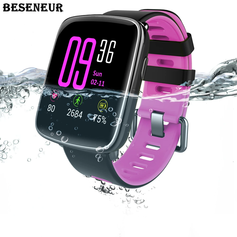 Смарт часы Beseneur GV68 для мужчин и женщин водонепроницаемость IP68 Bluetooth 4 0 пульсометр