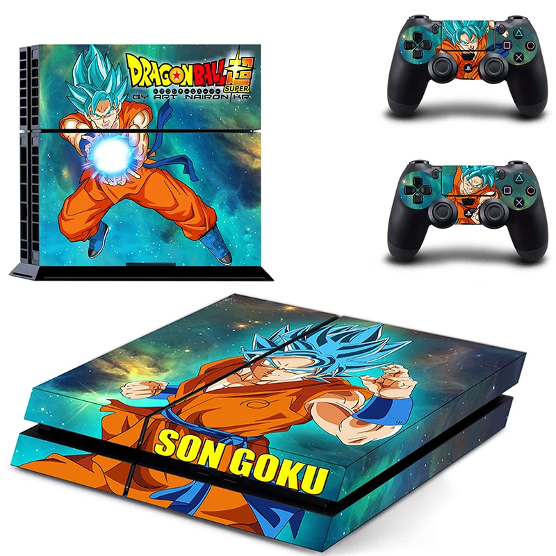 Классический наклейка для Ps4 Dragon Ball Защита от солнца наклейка Гоку полное покрытие для игровая приставка Сони 4 консоли и 2 контроллера кожи Ps4 аксессуар