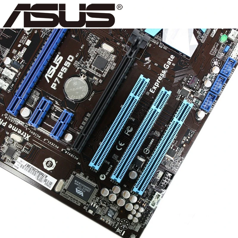 Asus P7P55D настольная материнская плата P55 розетка LGA 1156 i5 i7 DDR3 16G ATX UEFI BIOS оригинальная