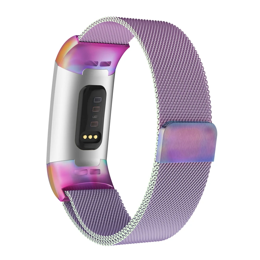 Stainless Steel Loop Band Strap for Fitbit Charge 4 Fitness
