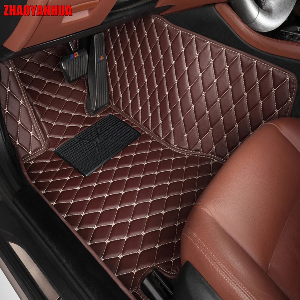 

ZHAOYANHUA car floor mats made for Hyundai Santa Fe 5D perfect fit anti skid case heavy duty car-styling carpet rugs liners (200