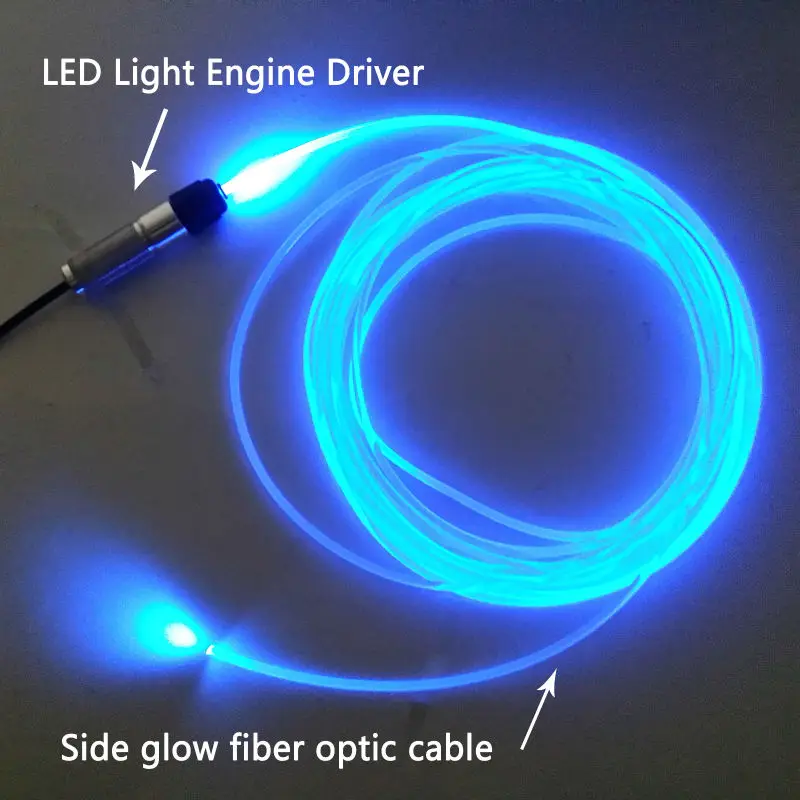 

1m/2m/3m/4m/5m DC12V side glow fiber optic light kit for car decoration LED Neon Lights Shoes Clothing Car waterproof