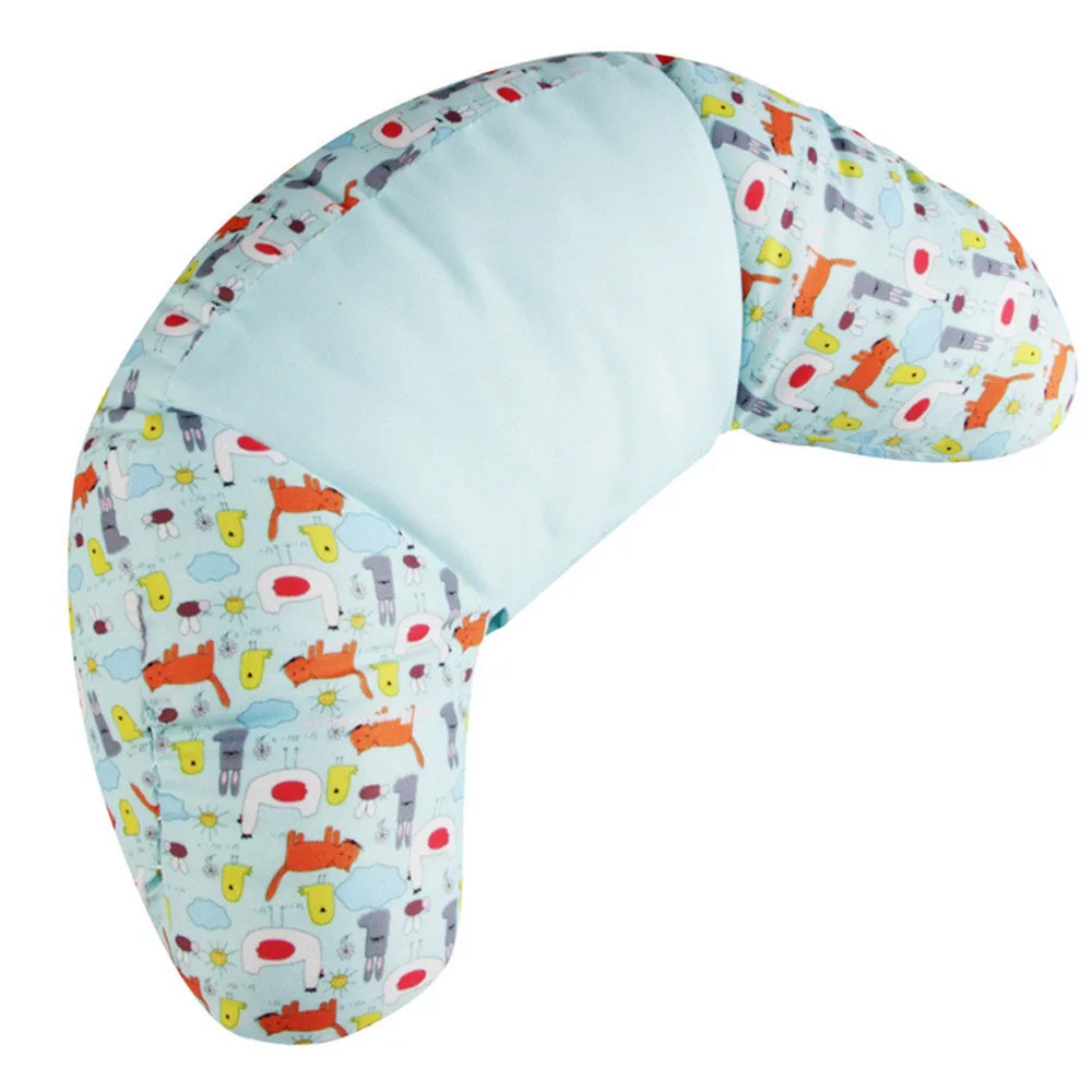 JINSERTA детское автомобильное сиденье дорожная подушка для шеи Подушка для поддержки плеч хлопковая повозка подголовника для путешествий мягкая спальная подушка - Цвет: Color