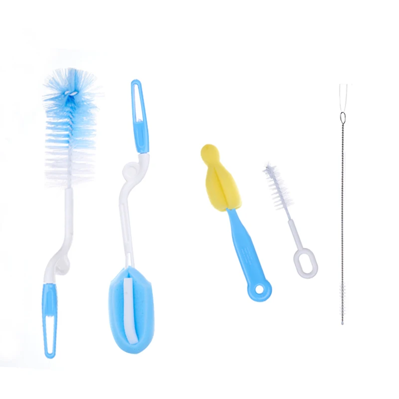 5PC Baby Bottle Brush Cleaning Babies Milk Bottles Cleaning Sponge