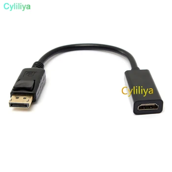 

500pcs Thunderbolt Display Port DisplayPort DP Male to HDMI Female Converter Cable Adapter For Apple Macbook Mac Pro Air