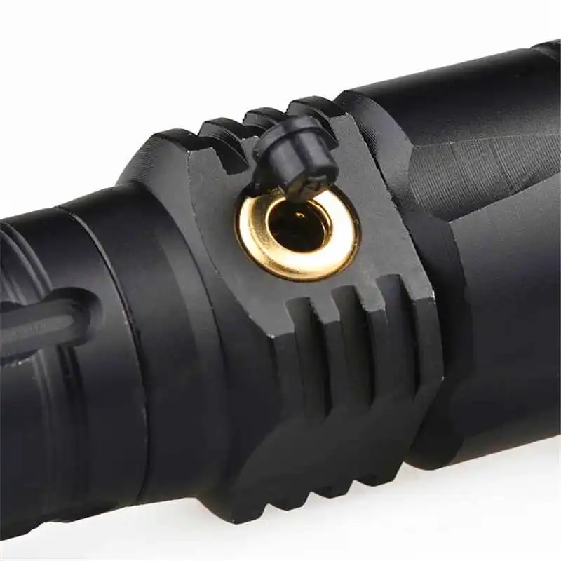 XM-L T6 led flashlight rechargeable Flashlight Torch Lamp AC+ 18650 Battery Charger powerful led flashlight 18650 #4A30 (2)