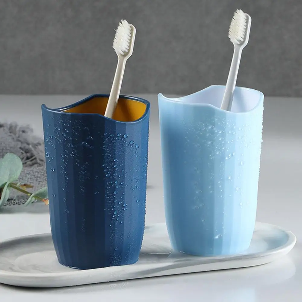 

Bicolor Cup Toothbrush Holder Washing Drinking Travel Home Bathroom Tooth Mug hot