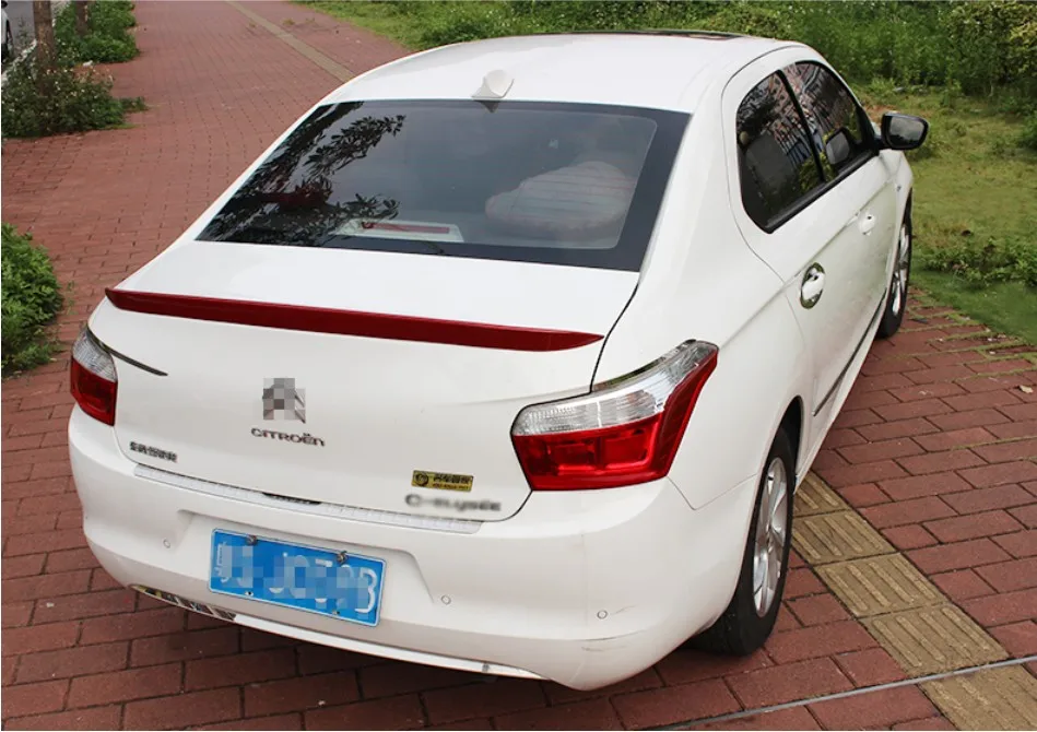 

Spoiler For Citroen C-Elysee 2014.2015.2016.2017 High Quality Rear Wing Spoilers Trunk Lid Diffuser