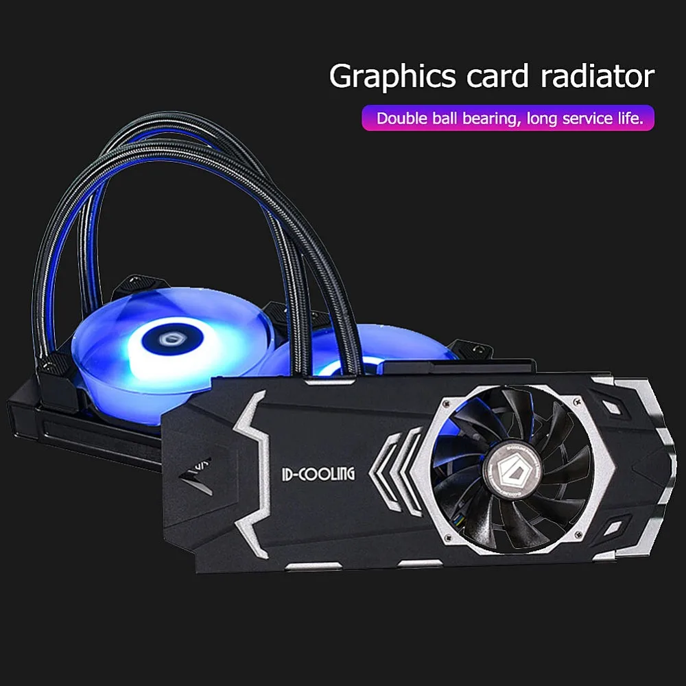 ALLOYSEED ID-COOLING ICEKIMO 240VGA-RGB Видеокарта кулер для воды для GeForce/AMD длительный срок службы двойной шариковый подшипник