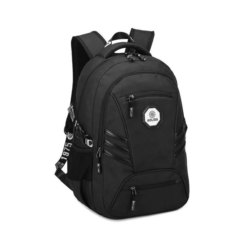 

Europe US New Middle School Student Bag PVC Water-repellent Backpack Men's Fashion Casual USB Charging Pack Outdoor Travel Bags
