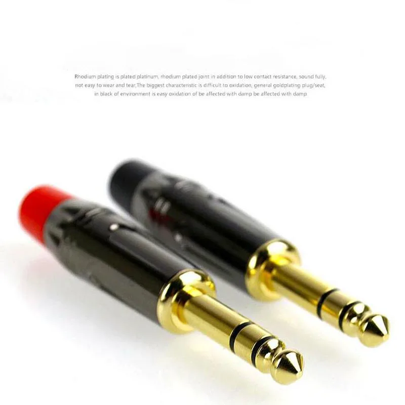 Аудиоадаптер с позолоченным штекером для микрофона 6 35 мм|plug gold|jack microphonejack plug |