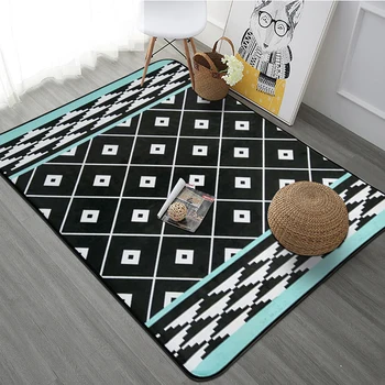 

PAYSOTA Creative Streaks Carpet Living Room Bedroom Sofa Tea Table Wall-To-Wall Big Bed Blanket Mat