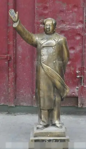 

S01915 22" china bronze Revolutionary Great leader President Chairman Mao Zedong statue