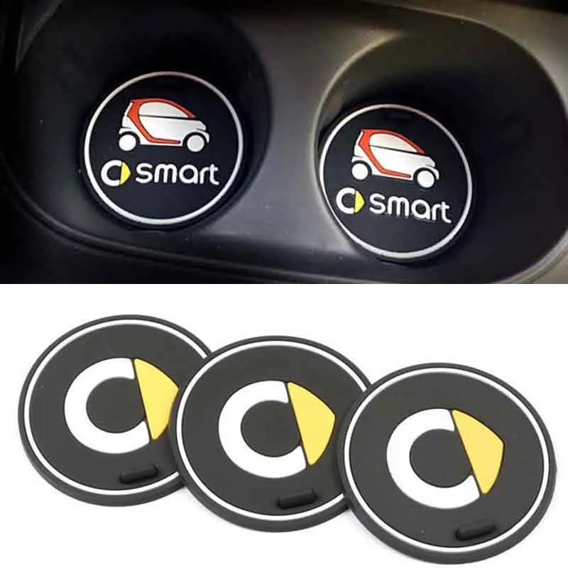 1 шт. коврики для чашек нескользящий коврик Smart Fortwo 453 флуоресцентный чехол