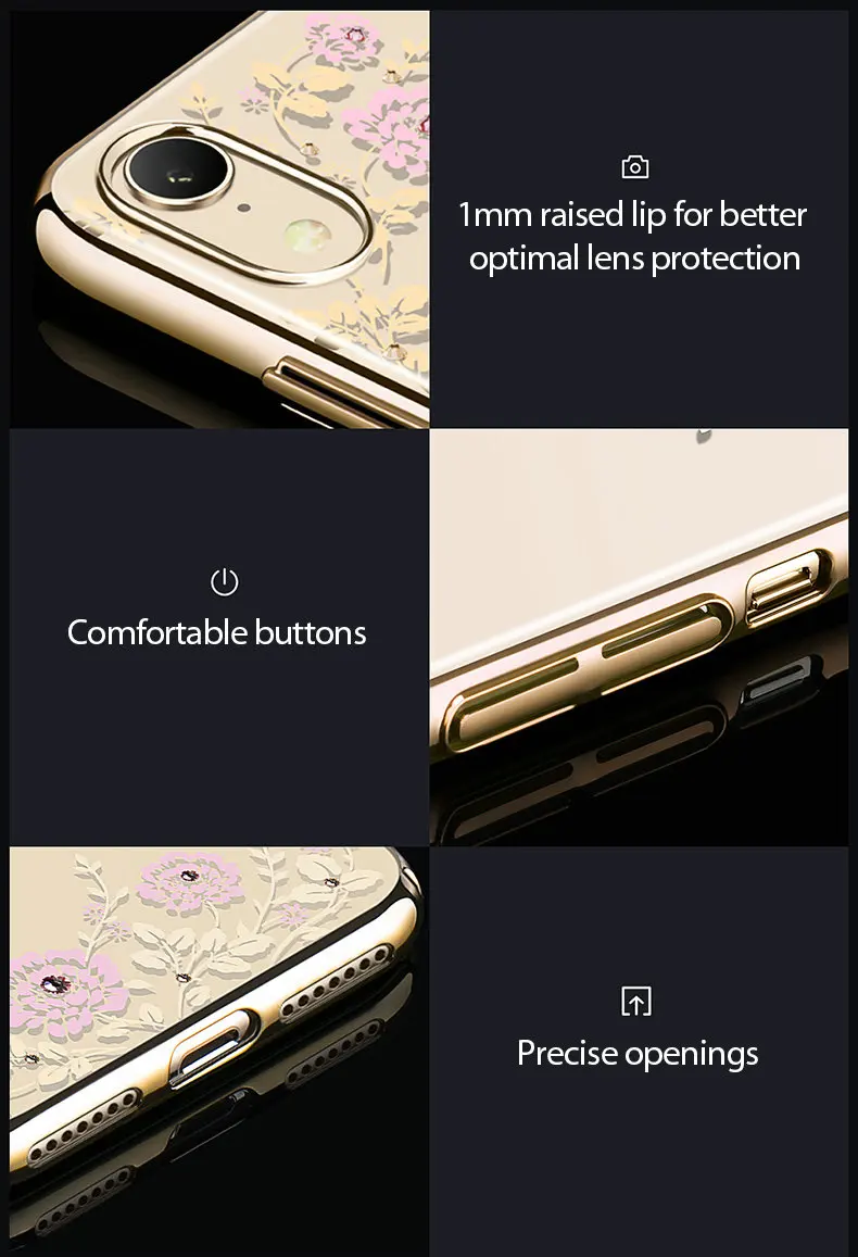 KINGXBAR for iPhone XR Cover Gorgeous Case for iPhone XR Case Luxury for Apple iPhoneXR Coque Crystals 2018 New Stylish 6.1      (12)