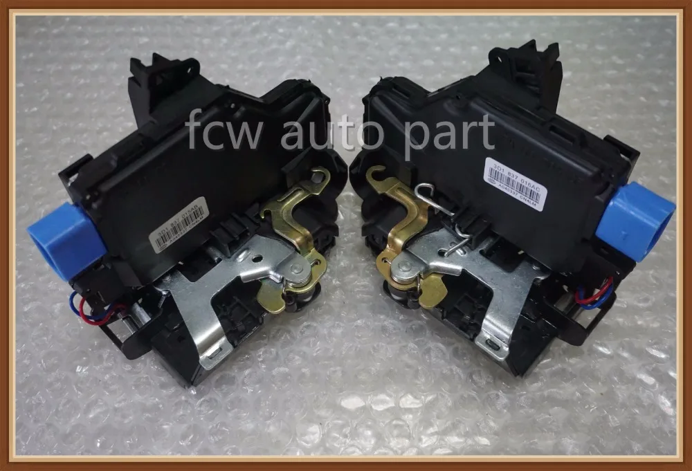 Пара 2 шт. спереди для VW GOLF V JETTA центральный дверной замок механизм 9 PIN 3D1837016A 3D1837016AB