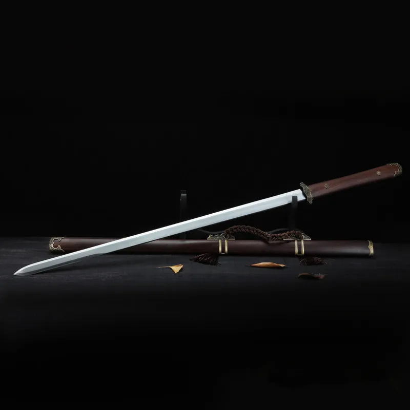 Chinese style handmade katana real Straight sword full tang Pattern