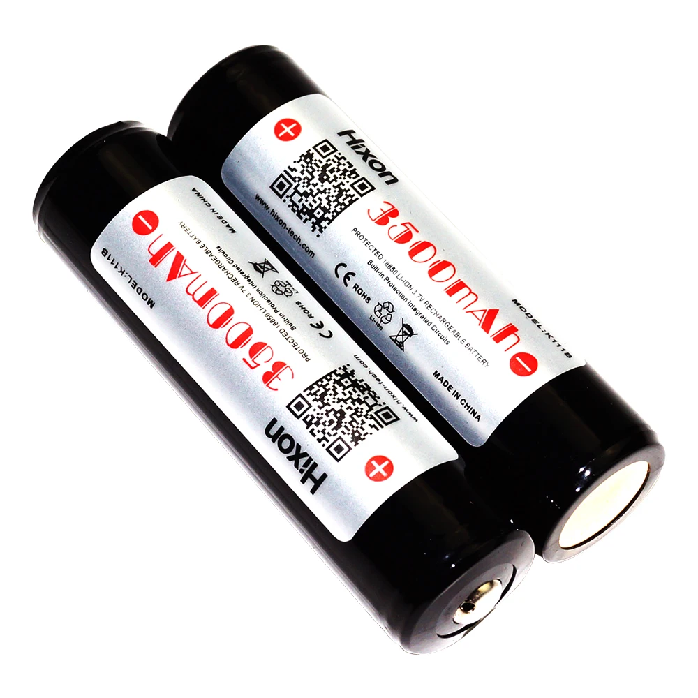 

2pc 3500mAh 3.7V protected Li-ion Rechargeable Battery with original Sanyo NCR18650GA Cell 10A discharge CE FCC RoHS certificate