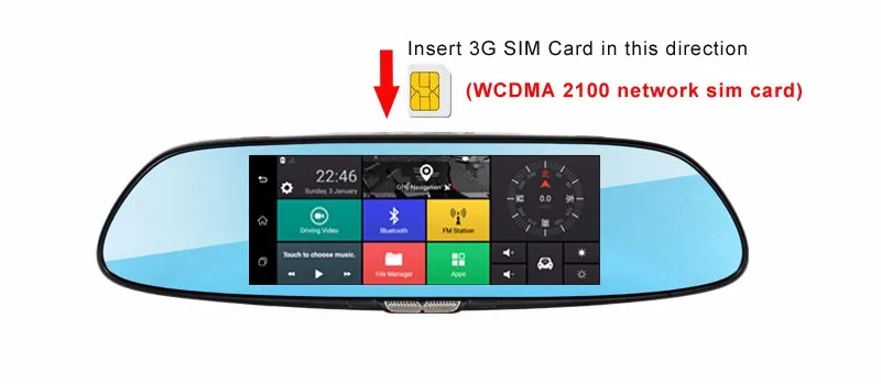 GPS Camlive USD caméra HD1080P dash Livraison vidéo navi vision enregistreur United bluetooth ROM16GB double nocturne rétroviseur Nazan gratuite 7 cames voiture Deniz Princess Dollar States dvr "3G 5 GPS Camlive USD caméra 5