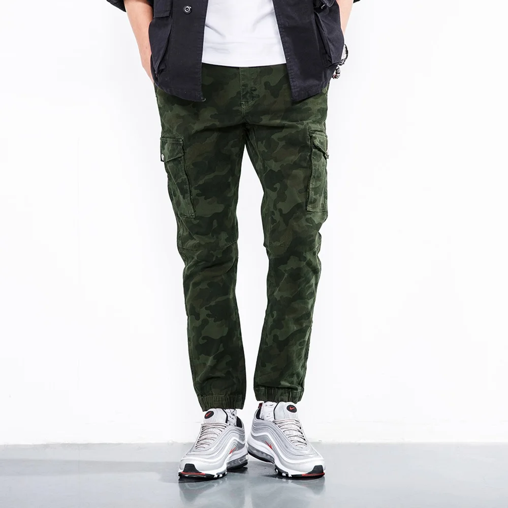 black camo cargo pants
