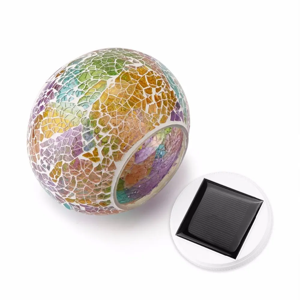 Solar Powered Mosaic Glass Ball Light 22
