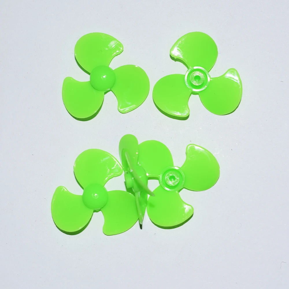 10/100/1000pcs 30/28mm 2mm hole Three leaf arc propeller/diy toy part/scientific experimental