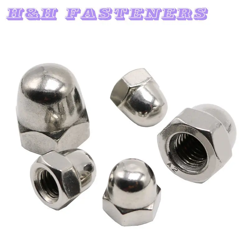 Guador Acorn Cap Dado 50 Pezzi Acciaio Inox Migliore Protezione e Presa Acorn Cap Testa a Cupola Dado Cieco Esagonale M6 M8 per lUso In Kit Meccanico Elettroniche Guador Acorn Cap Dado 50 Pezzi Acciaio Inox Migliore Protezione e Presa Acorn Cap Testa a Cupola Dado Cieco Esagonale M6 M8 per lUso In Kit Meccanico Elettroniche