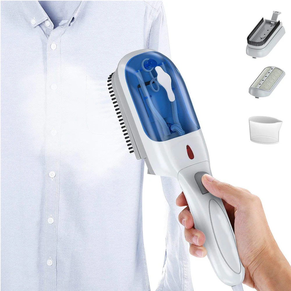 2 In 1 Portable Home Handheld Garment Steamers Fabric Brush Portable